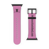 Watch Band Logo Site Black Pink