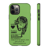 Phone Cases Sinner Black Light Green