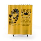 Shower Curtain - Saint Sinner Black Yellow