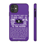 Phone Cases Saint White Purple
