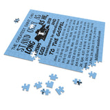 Puzzle Saint Black Light Blue