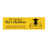 Stickers Bumper - Revelation 1:3 Logo Black Yellow
