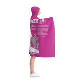 Blanket Hooded Overcomer White Hot Pink