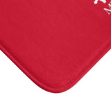 Bath Mat Great Commission White Red