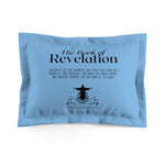 Pillow Sham Revelation 1:3 Black Light Blue
