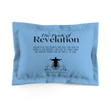 Pillow Sham Revelation 1:3 Black Light Blue