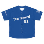 Shirt Men's Baseball Jersey Overcomer Blue