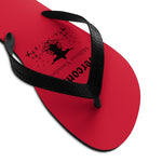 Shoes Unisex Flip-Flops - Overcomer Red