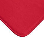 Bath Mat Heart White Red