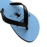 Shoes Unisex Flip-Flops - Overcomer Light Blue