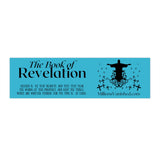 Stickers Bumper - Revelation 1:3 Logo Black Teal