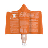 Blanket Hooded Revelation Salvation White Orange