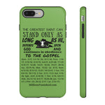 Phone Cases Saint Black Light Green