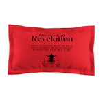 Pillow Sham Revelation 1:3 Black Red