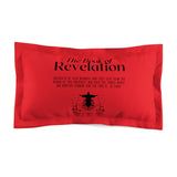 Pillow Sham Revelation 1:3 Black Red