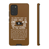 Phone Cases Saint White Brown