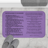 Bath Mat Feasts Overcomer Black Lavender