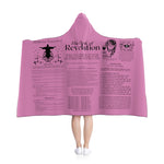Blanket Hooded Revelation Salvation Black Pink