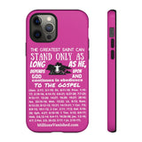 Phone Cases Saint White Hot Pink