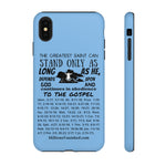 Phone Cases Saint Black Light Blue