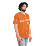 Shirt Men's Baseball Jersey Overcomer Orange