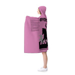 Blanket Hooded Overcomer Black Pink