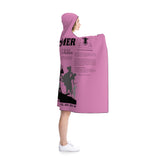 Blanket Hooded Overcomer Black Pink