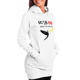 Sweatshirt Hoodie Longline 11:59.99 White