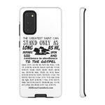 Phone Cases Saint Black White