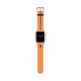 Watch Band Logo Site Black Tangerine