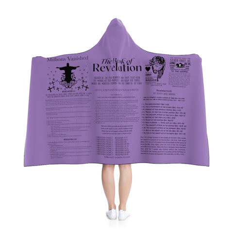 Blanket Hooded Revelation Salvation Black Lavender