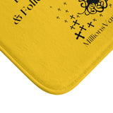 Bath Mat Great Commission Black Yellow