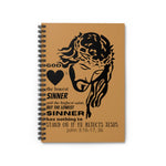 Notebook Sinner Black Light Brown