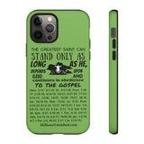 Phone Cases Saint Black Light Green