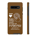 Phone Cases Sinner White Brown