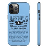 Phone Cases Saint Black Light Blue