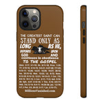 Phone Cases Saint White Brown