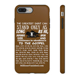 Phone Cases Saint White Brown