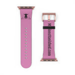 Watch Band Logo Site Black Pink