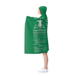 Blanket Hooded Revelation Salvation White Green