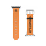 Watch Band Logo Site Black Tangerine