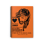 Notebook Sinner Black Orange