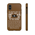 Phone Cases Saint White Brown