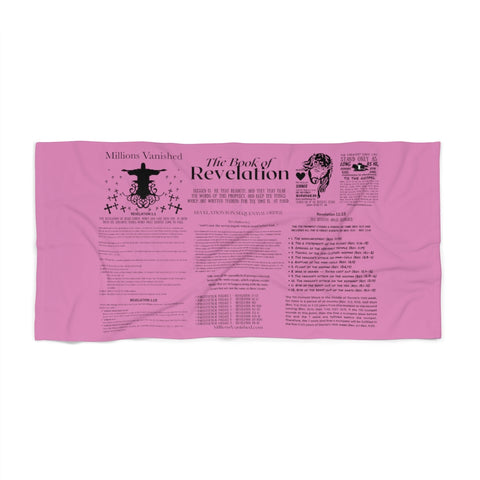 Towel Beach - Revelation Salvation Black Pink