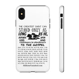 Phone Cases Saint Black White