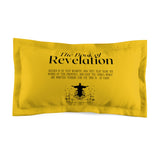 Pillow Sham Revelation 1:3 Black Yellow