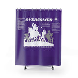 Shower Curtain - Overcomer White Purple