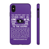 Phone Cases Saint White Purple