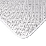 Bath Mat Heart Black Lavender