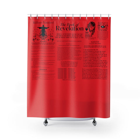 Shower Curtain - Revelation Salvation Black Red